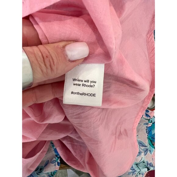 RHODE Nala Pop Floral Pink & Blue Mini Dress - Size S - Picture 9 of 12